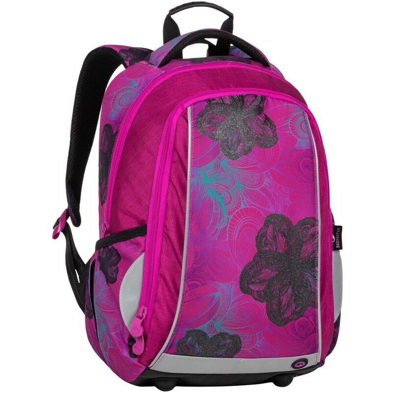 Bagmaster MARK 20 A školní dvoukomorový batoh - květiny 47633765