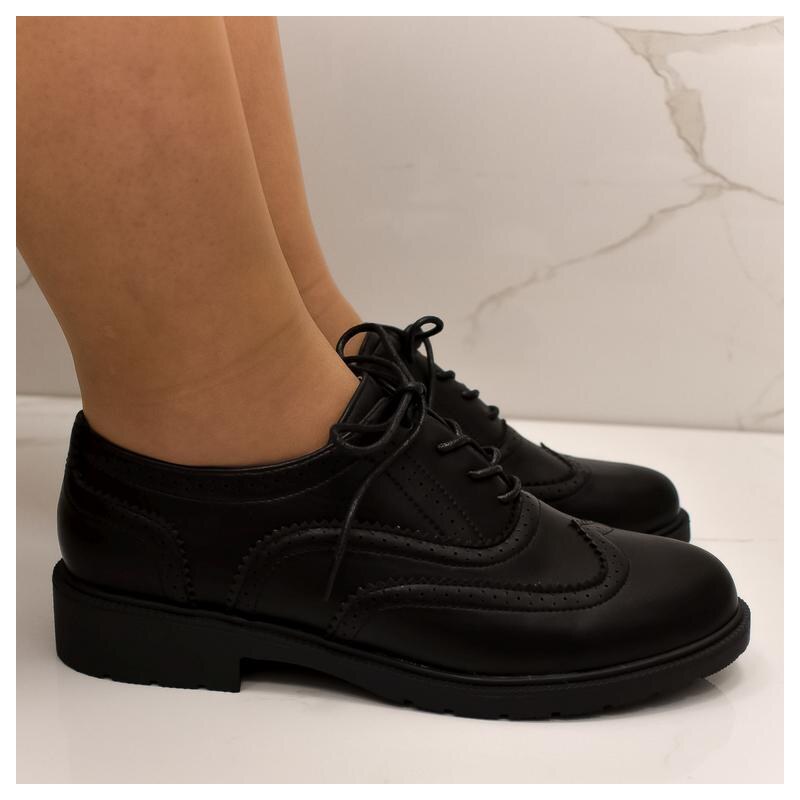 COMER Dámske čierne poltopánky CLARA 45507257