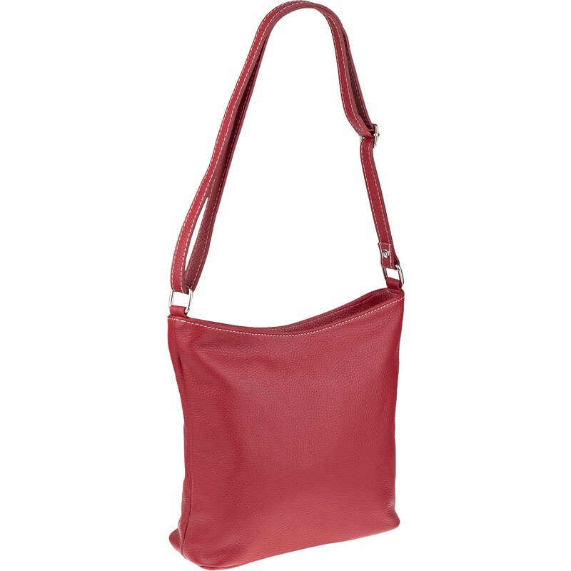 Červená kožená talianska crossbody kabelka Ebe Rossa NovaKabelka.sk 7354070