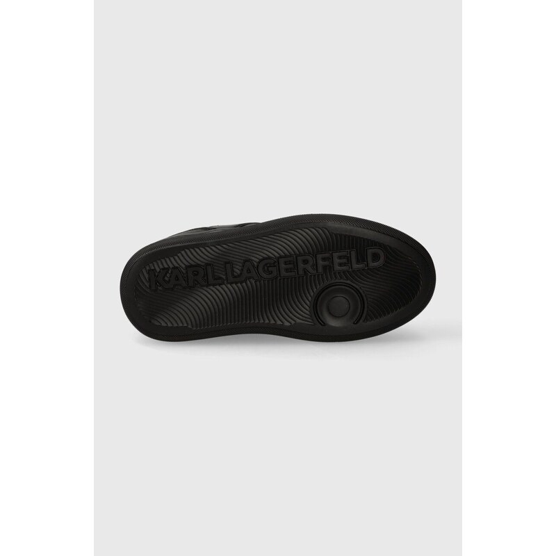 Kožené tenisky Karl Lagerfeld KOBO III KC čierna farba, KL65020