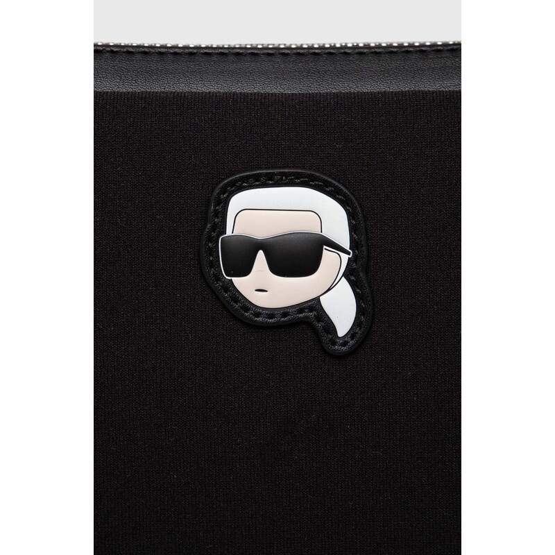 Taška na notebook Karl Lagerfeld čierna farba