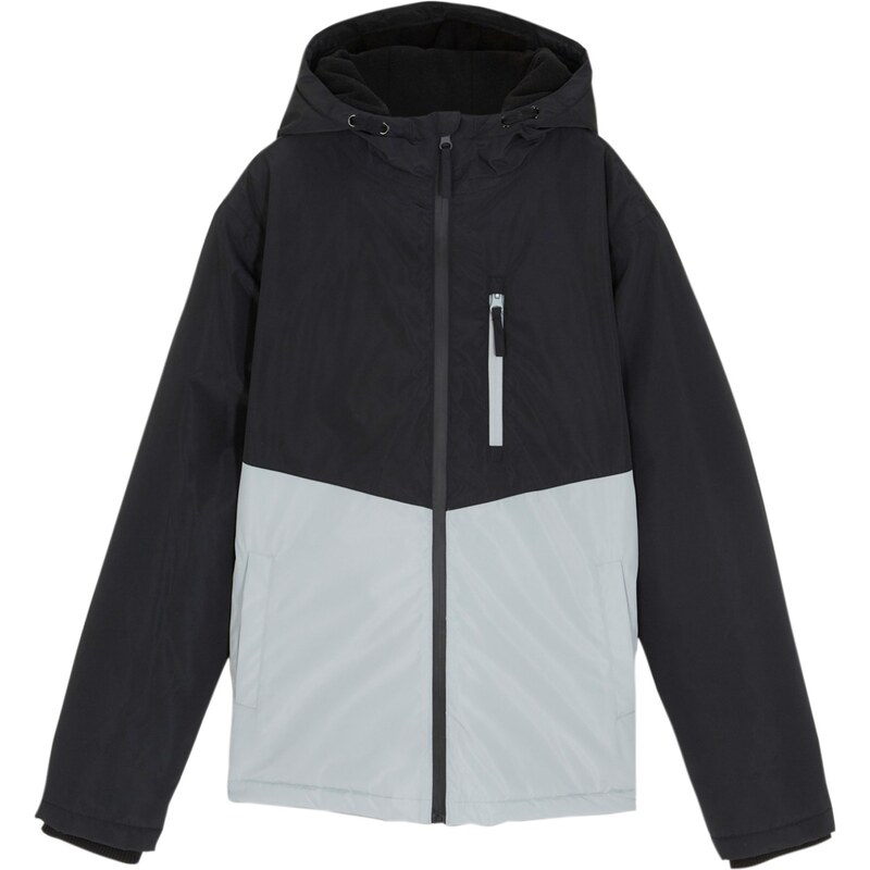 bonprix Zimná bunda s kapucňou, nepremokavá, farba čierna 45535575