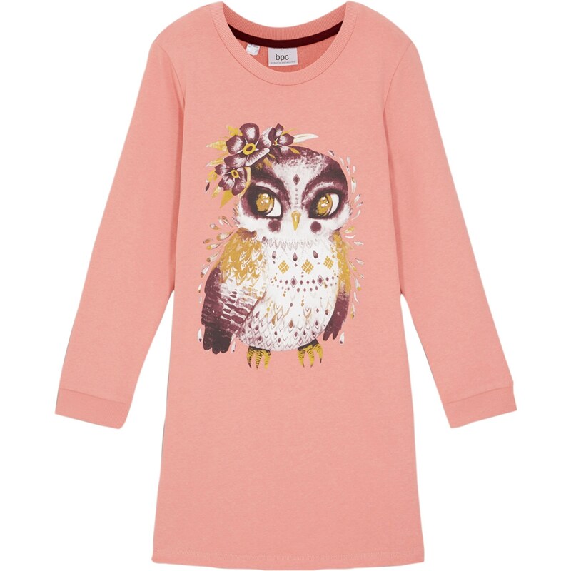 bonprix Mikinové šaty z čistej bio bavlny, farba ružová 45535687