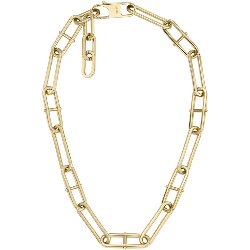 Fossil Slušivý pozlátený náhrdelník Heritage JF04102710 66580604