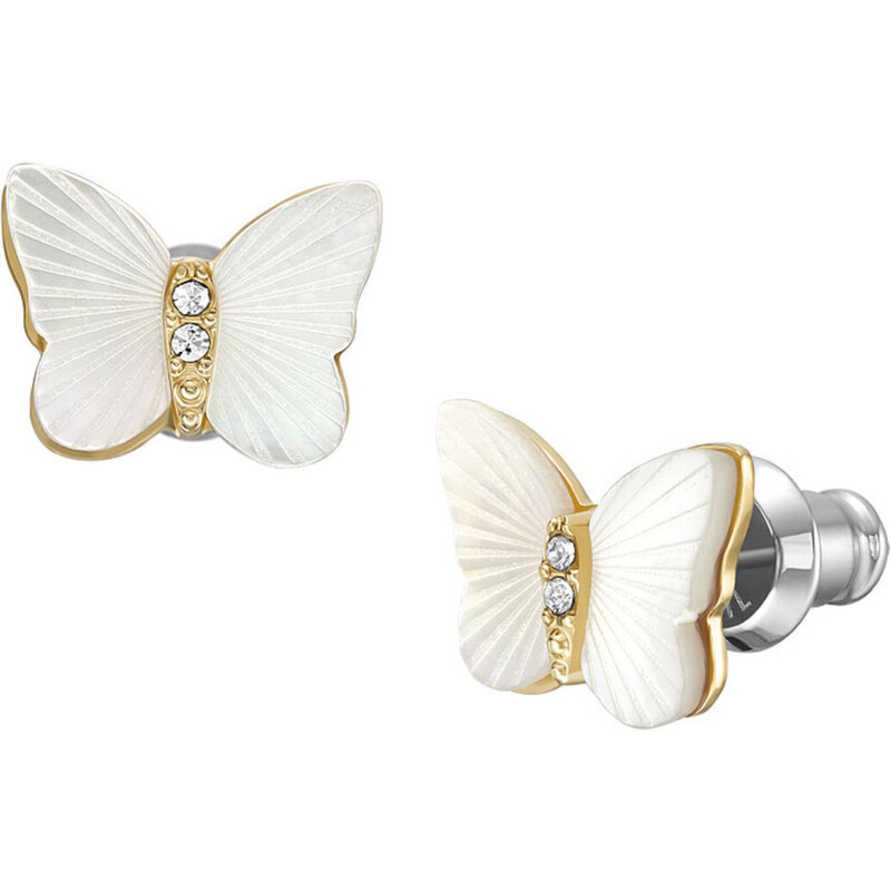 Fossil Krásne bicolor náušnice kôstky Radiant Wings JF04422710 66593386
