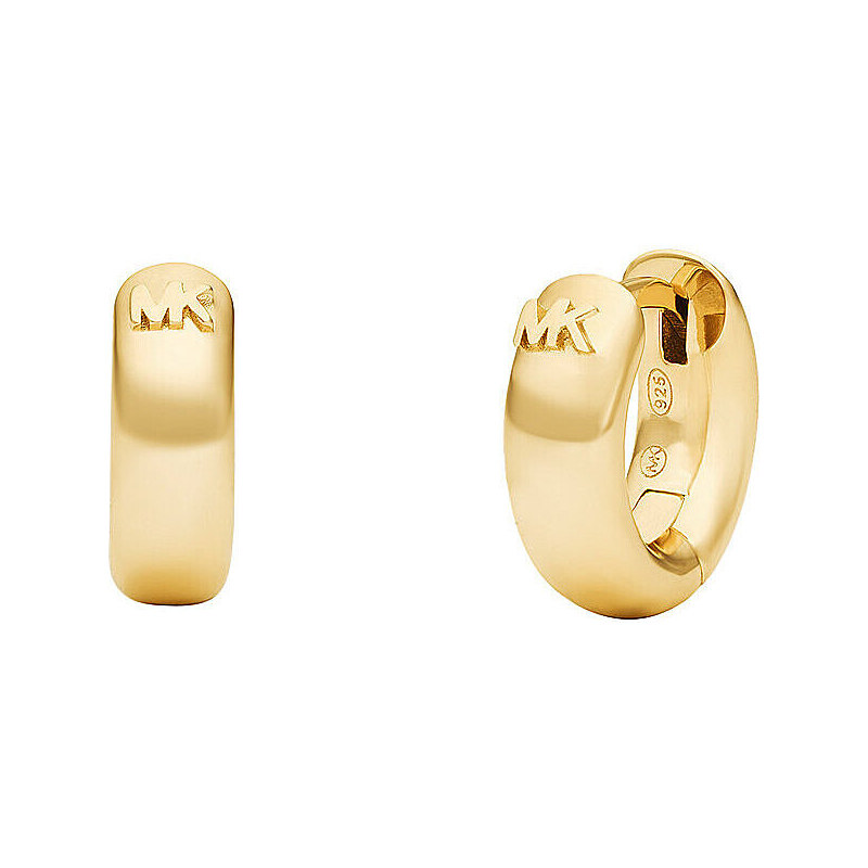 Michael Kors Nadčasové pozlátené kruhy Huggie Hoop MKC1599AA710 66592862