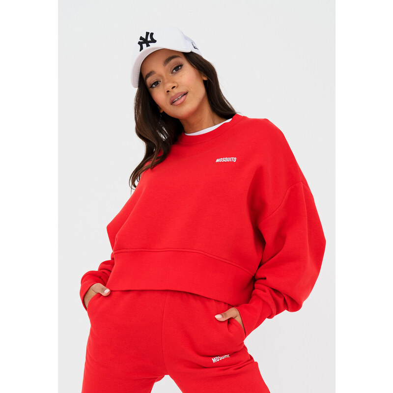 Mosquito Dámska tepláková mikina Shore Chilli Red červená, Farba 45537435