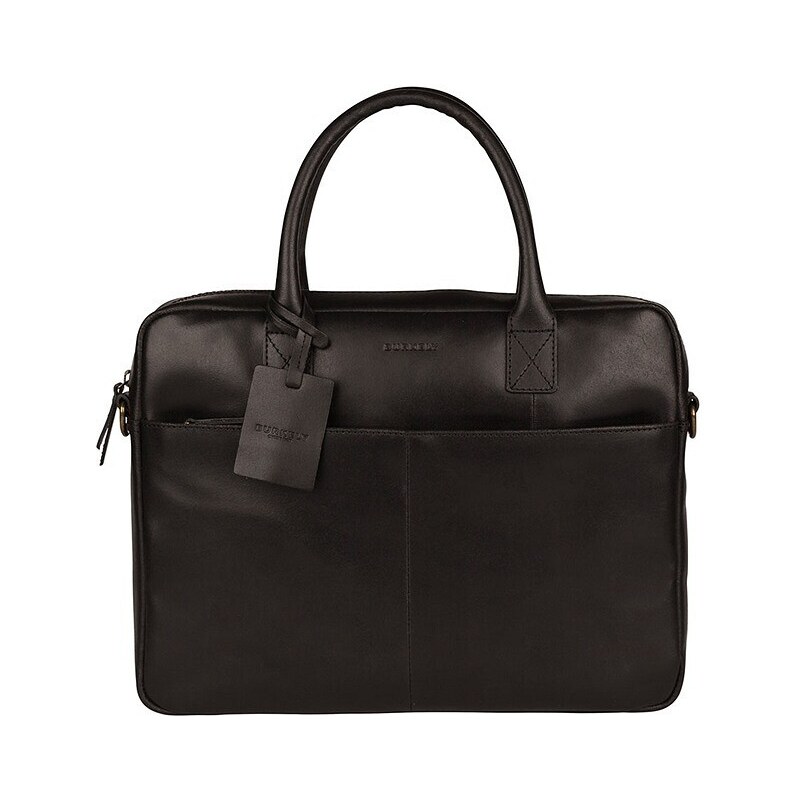 BURKELY Kožená taška na notebook UNI Burkely Dario čierna 45545311