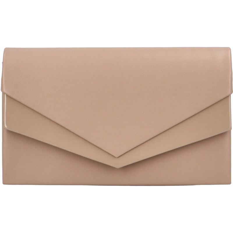 Dámska spoločenská listová kabelka tmavobéžová - Delami Monica béžová 42153710