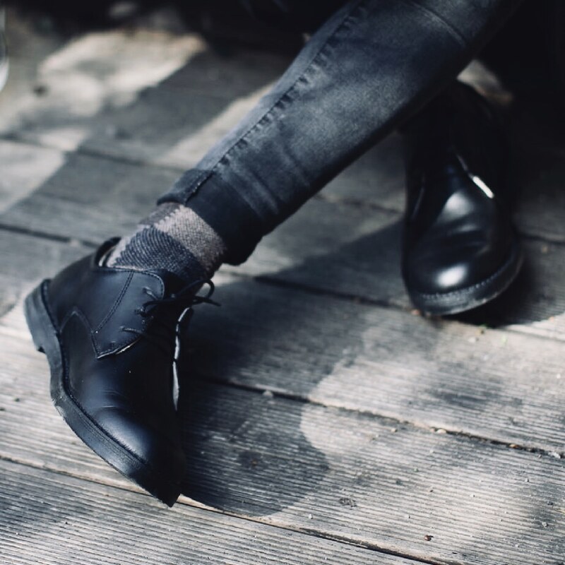 Vasky Derby Dark - Pánske kožené poltopánky čierne, ručná výroba jesenné / zimné topánky