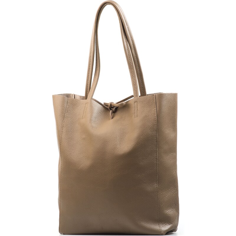 Blaire Kožená shopper kabelka Solange fango 64988012