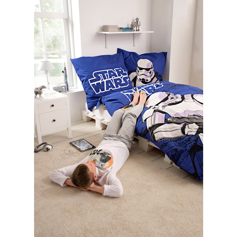 bonprix Pyžamo, detské Star Wars (2-dielna sada), farba biela