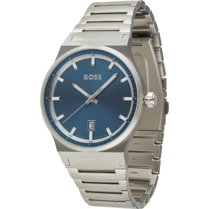BOSS Analógové hodinky CANDOR námornícka modrá / strieborná 45579705