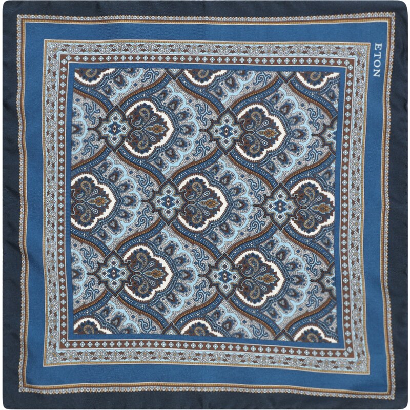 ETON Šatka modrá / svetlomodrá / tmavohnedá / biela 67750546