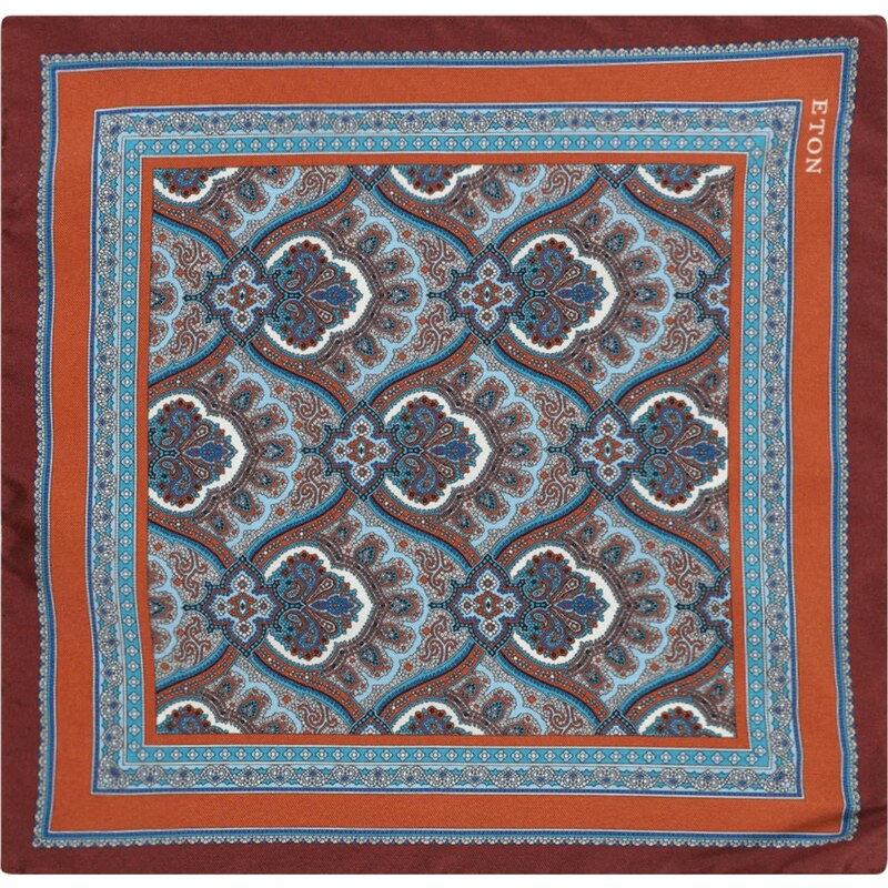 ETON Šatka svetlomodrá / tmavooranžová / bordová / biela 67750547