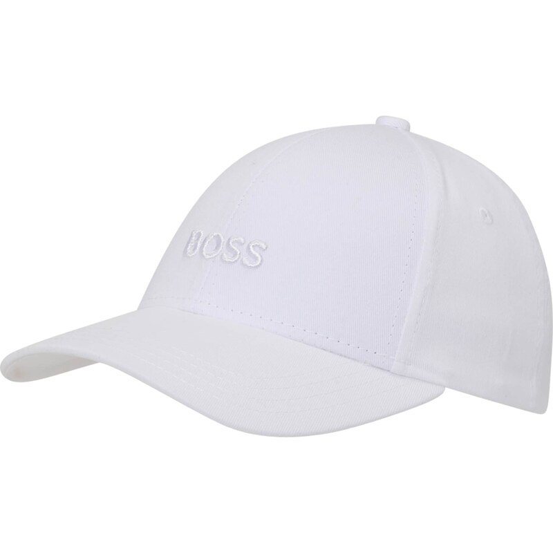BOSS Čiapka Zed šedobiela 46536760