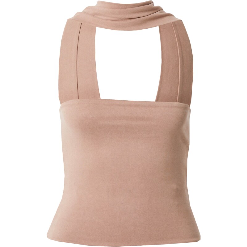 ABOUT YOU x Emili Sindlev Top Cassia svetlohnedá 54262970