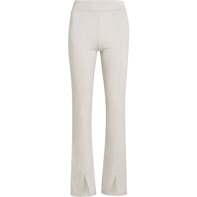 Karl Lagerfeld Nohavice Fashion Lurex Sweatpants strieborná 55386693