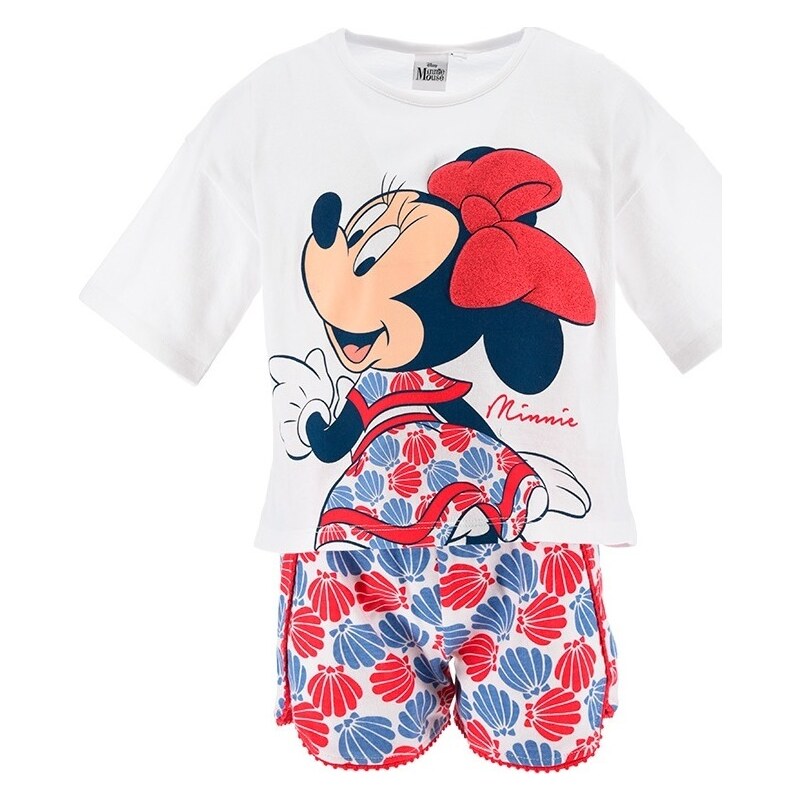 Bielo-červená dievčenská súprava - Minnie Mouse 45614367