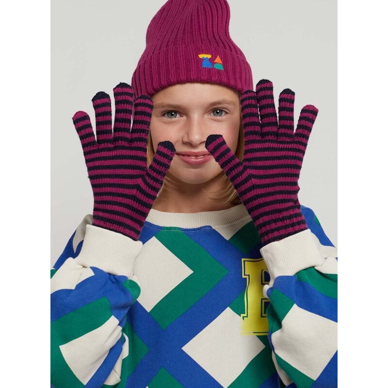 Detské rukavice Bobo Choses ružová farba