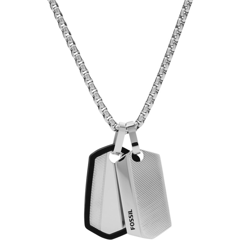 Fossil Moderný pánsky náhrdelník so známkami JF03996040 66584535