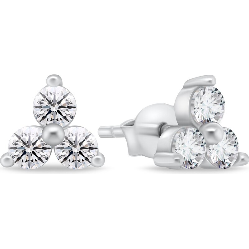 Brilio Silver Minimalistické strieborné náušnice EA867W 66580042