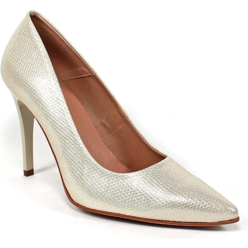Secretshoes Elegantné lodičky KA6081 S117 Zlatá 43755790
