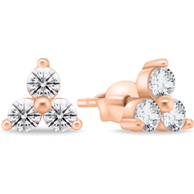 Brilio Silver Minimalistické bronzové náušnice EA867R 66588539