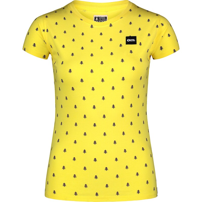 Nordblanc Žlté dámske bavlnené tričko PRINT