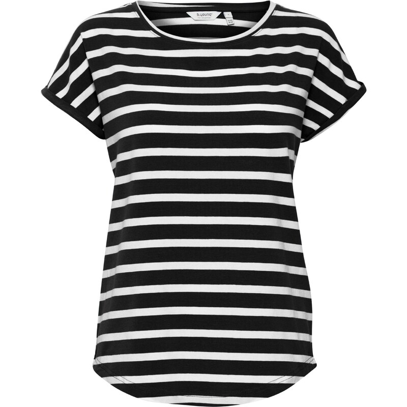 b.young Tričko BYPamila čierna / biela 51018562