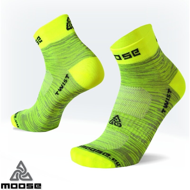 TWIST farebné funkčné ponožky Moose Žltá XS 1 pár 47518075