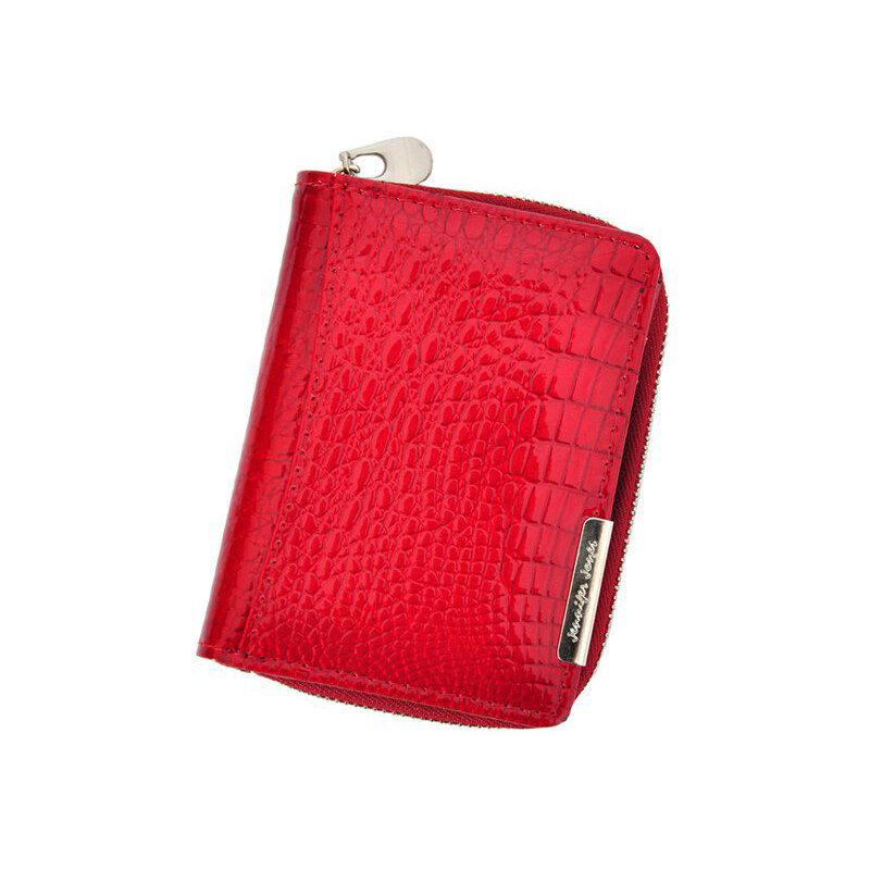 Jennifer Jones Kožená červená malá dámska peňaženka RFID 45698306