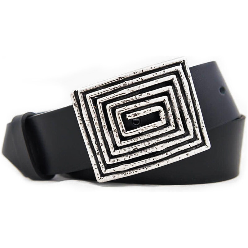 Čierny dámsky kožený opasok (GPD85) 45698494