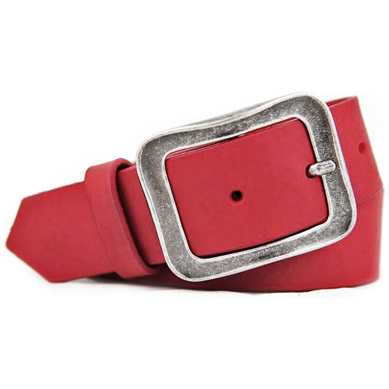 Červený dámsky kožený opasok (GDP80) 45698499