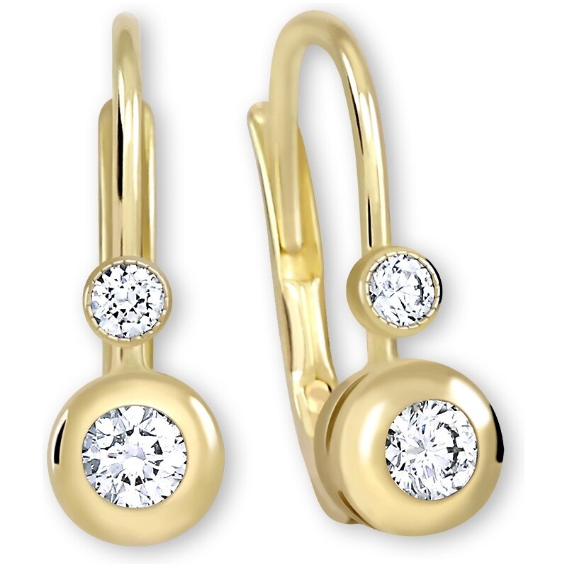 Soliter Zlaté náušnice s kryštálmi 239 001 00060 66586757