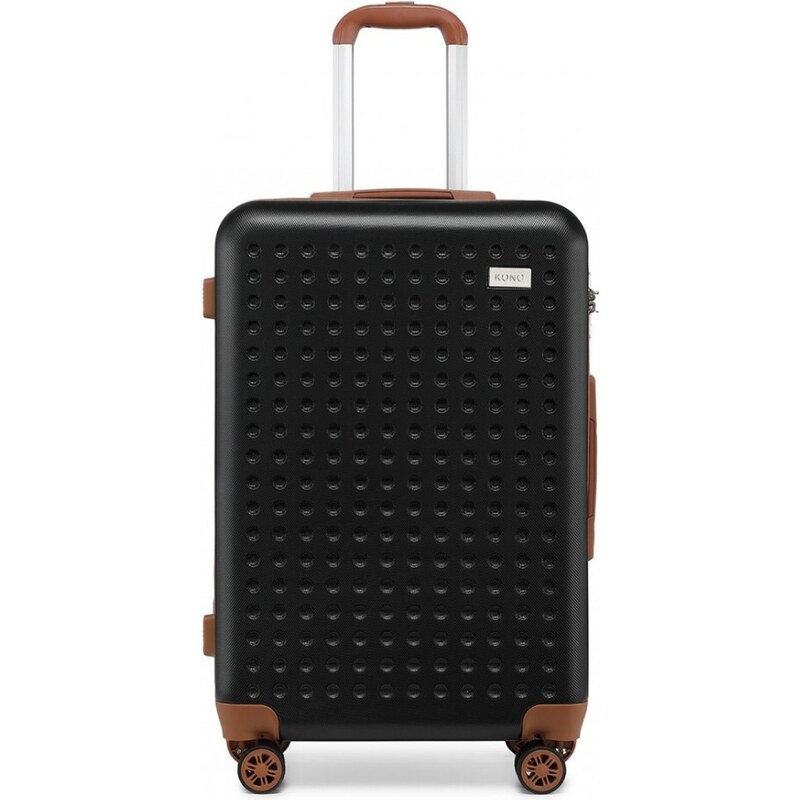KONO Cestovný kufor - ABS odolný s TSA zámkom, stredný, čierny 46951013