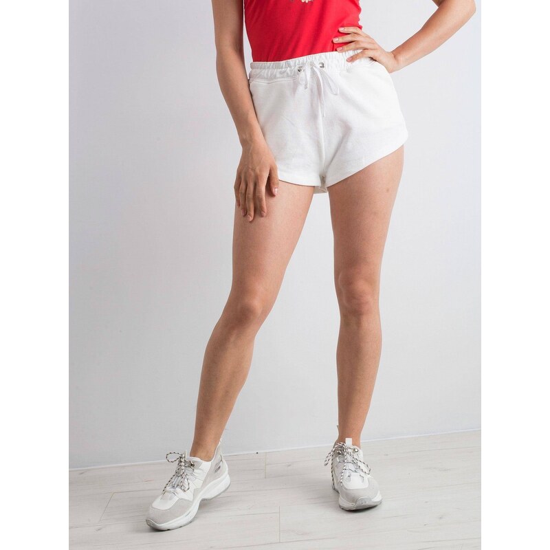 Yups Knitted shorts with pockets white 52325004