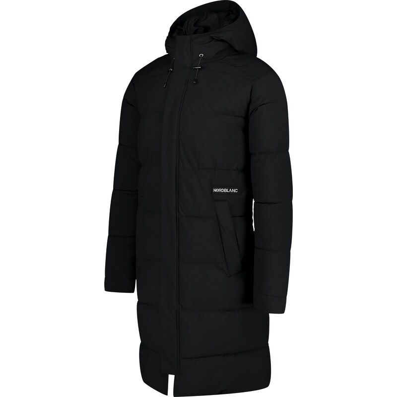 Nordblanc Čierny pánsky nepremokavý zimný kabát HOOD