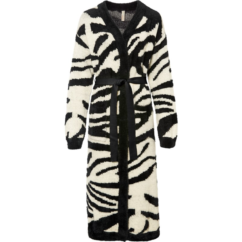 bonprix Pletený kabát, farba béžová 45720400