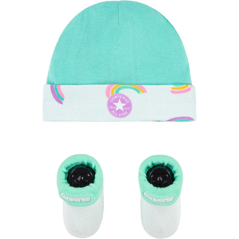 Converse rainbows hat & bootie 2pc set RAIN 45722203