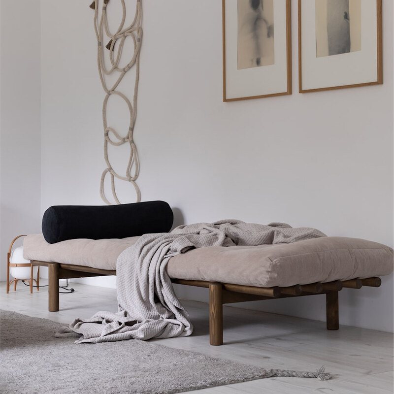 KARUP DESIGN Leňoška Next Daybed Clear lacquered/Charcoal