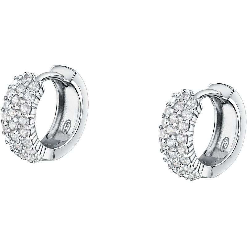 Morellato Pôvabné strieborné náušnice kruhy so zirkónmi Tesori SAIW144 66583083