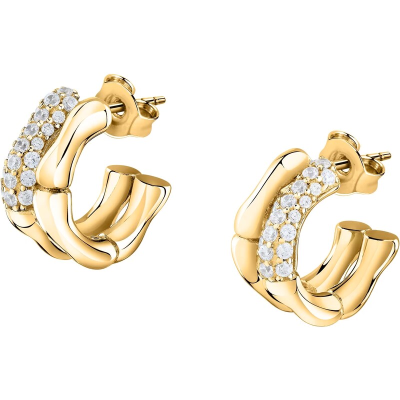 Morellato Štýlové pozlátené náušnice z recyklovaného striebra Essenza 66581418