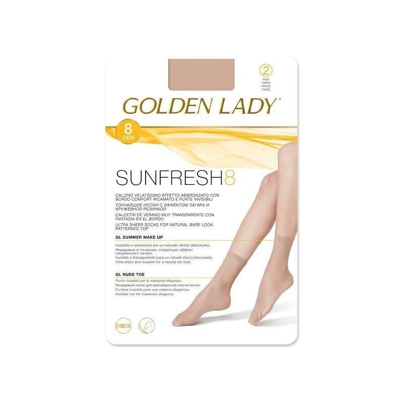 Tenké ponožky SUNFRESH 8 DEN Golden Lady 67581897