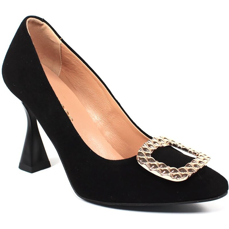 Secretshoes Lodičky na štýlovom podpätku KA 6113-Z003 Black 45748851