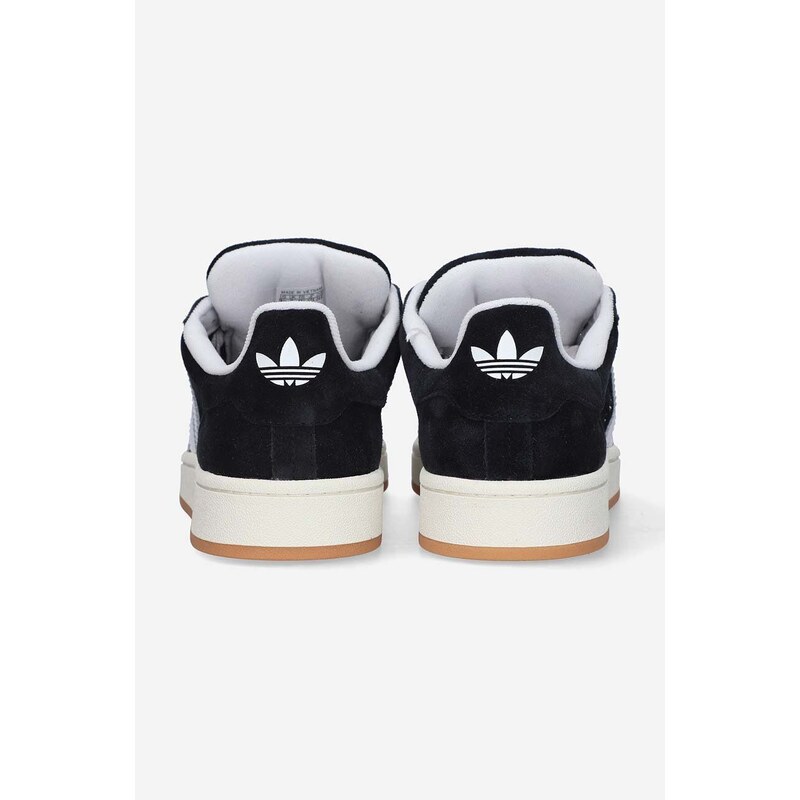 Semišové tenisky adidas Originals Campus 00S HQ8708-black, čierna farba