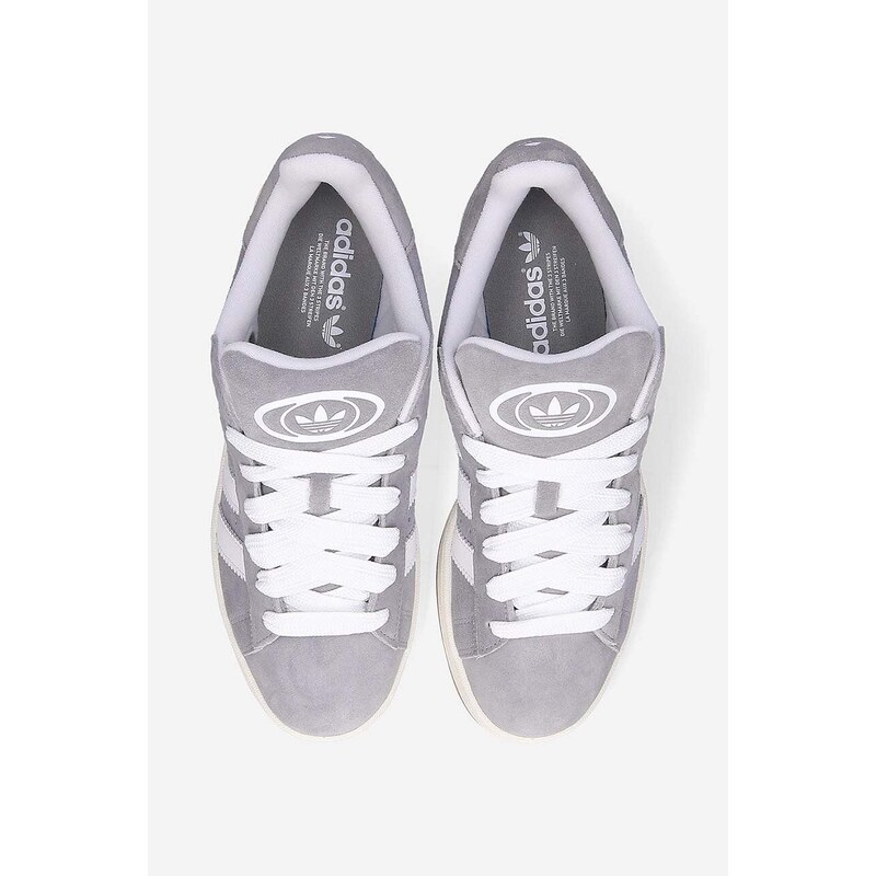 Semišové tenisky adidas Originals Campus 00S šedá farba, HQ8707
