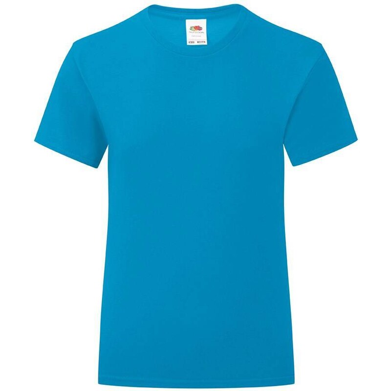 Blue Girls T-shirt Iconic Fruit of the Loom 50521773