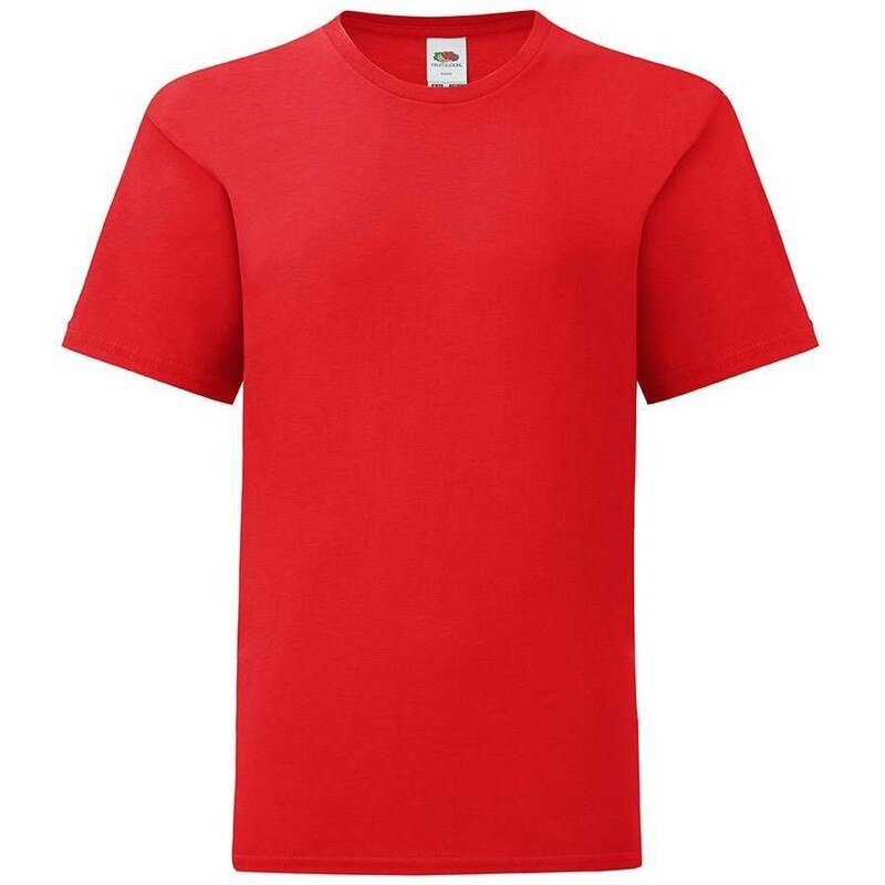 E-shop Red childrens t-shirt in combed cotton Fruit of the Loom
