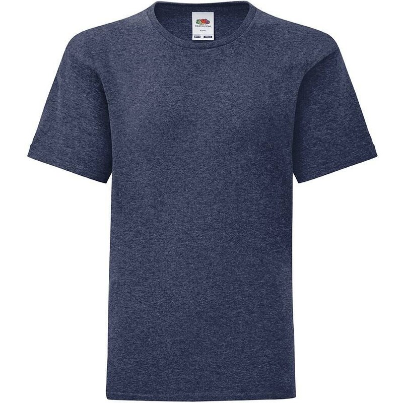 E-shop Navy blue childrens t-shirt in combed cotton Fruit of the Loom